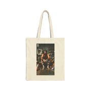 Cat Daddy Knitting Cotton Canvas Tote Bag
