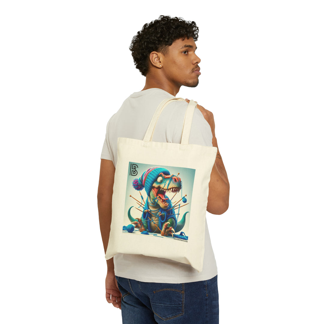 FRODOTGV Dinosaur Christmas Tote Bag - Pink Canvas Shopping Bag With "Tree Rex" Design, 15 X 16.3 Inches - View #12