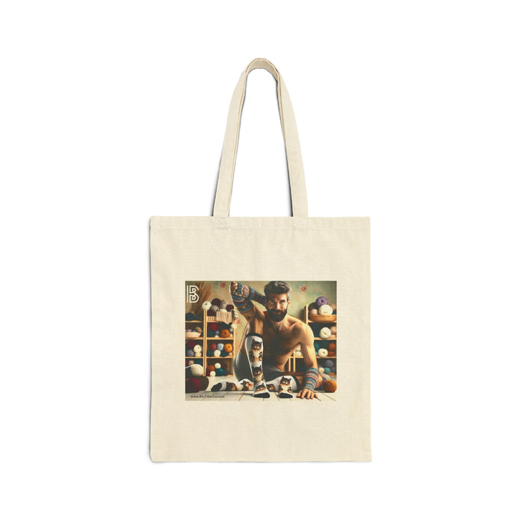 Cat Daddy Cotton Canvas Tote Bag
